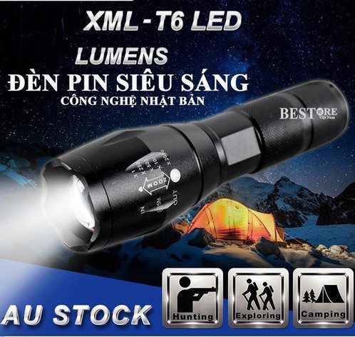 ĐÈN PIN SIÊU SÁNG T6