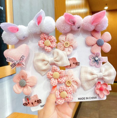 SET KẸP TÓC THỎ NGỌC 9 CHI TIẾT