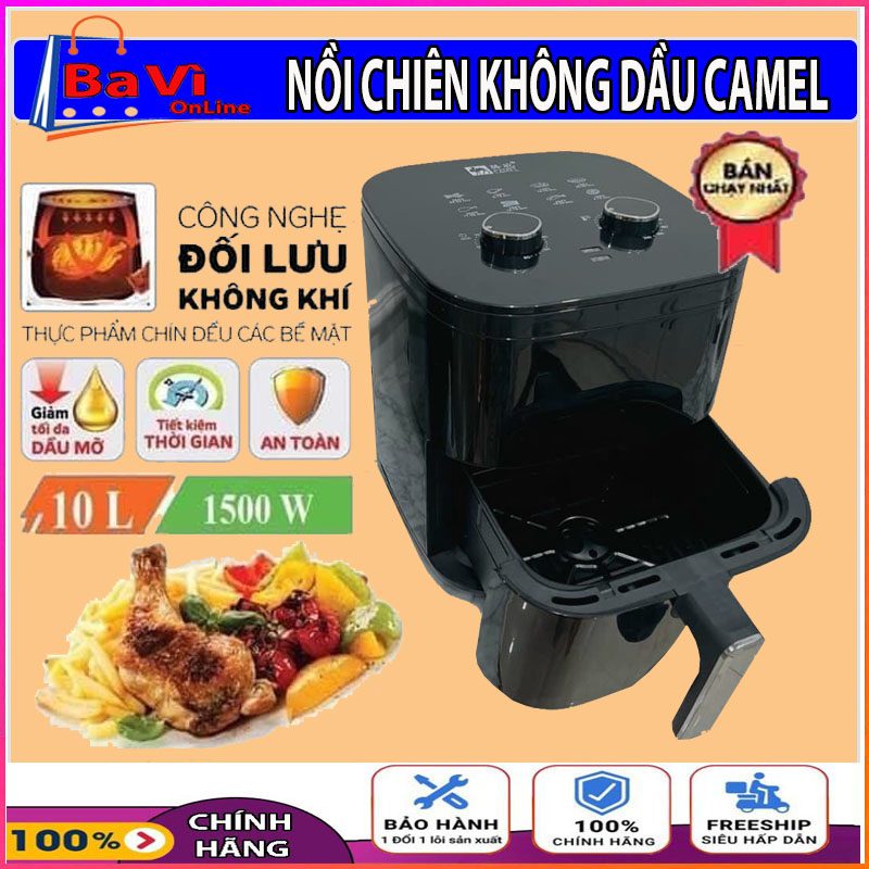 NÔI CHIÊN KHÔNG DẦU CAMEL 10L 2 NÔI CHIÊN KHÔNG DẦU CAMEL 10L - Ảnh 2
