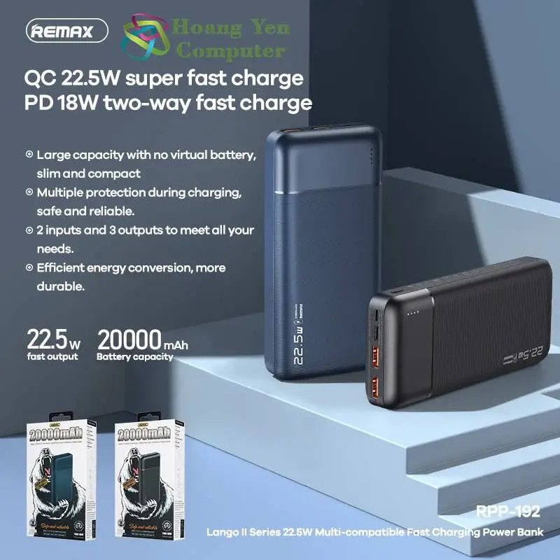 PIN SẠC DỰ PHÒNG REMAX RPP-192 20.000mah
