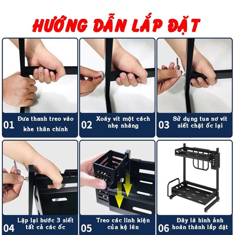 KỆ GIA VỊ 3 TẦNG ĐA NĂNG INOX MINH HIẾU