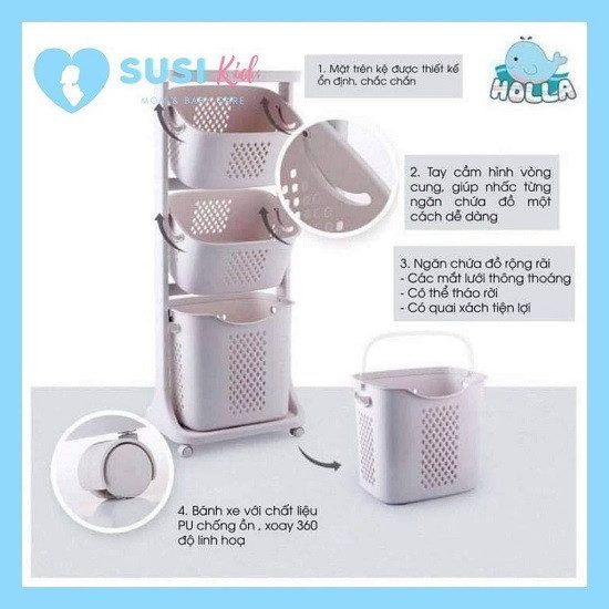 KỆ NHỰA 3 TẦNG TIỆN LỢI VIỆT NHẬT