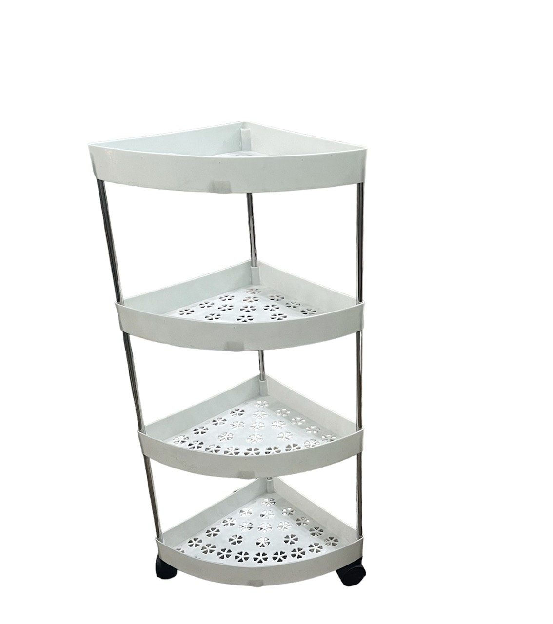 KỆ TAM GIÁC 4 TẦNG - KỆ GÓC BÁNH XE 2 KỆ TAM GIÁC 4 TẦNG - KỆ GÓC BÁNH XE - Ảnh 2