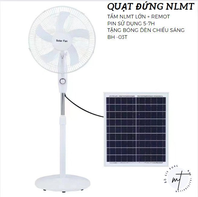 QUẠT ĐỨNG NLMT SOLA FAN 45CM PIN 5H 2 QUẠT ĐỨNG NLMT SOLA FAN 45CM PIN 5H - Ảnh 2