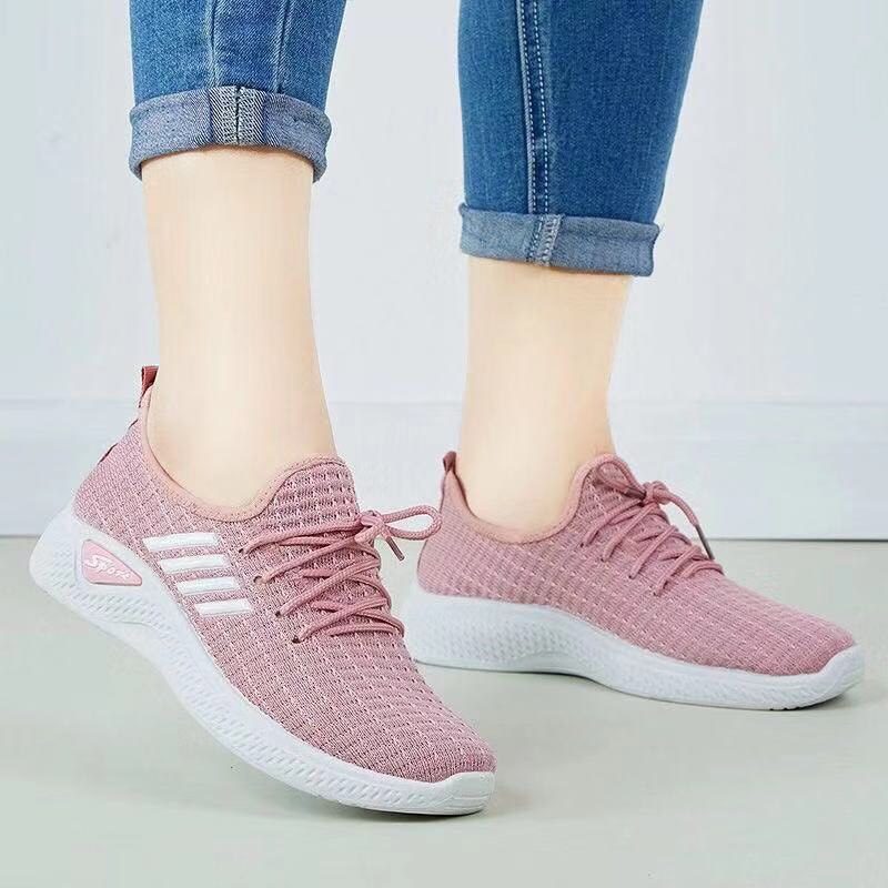 GIÀY THỂ THAO 3 MÀU HỒNG + ĐEN + TRẮNG - SIZE 36->40