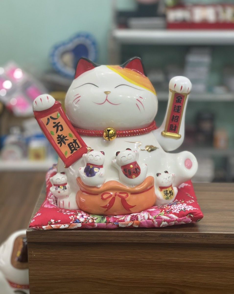 MÈO THẦN TÀI  VẪY TAY SIZE 20CM