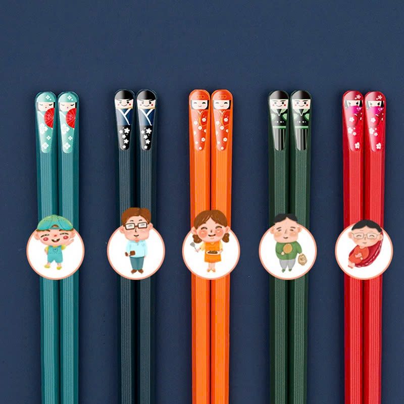 SET 5 ĐÔI ĐŨA GIA ĐÌNH ĐỦ MÀU