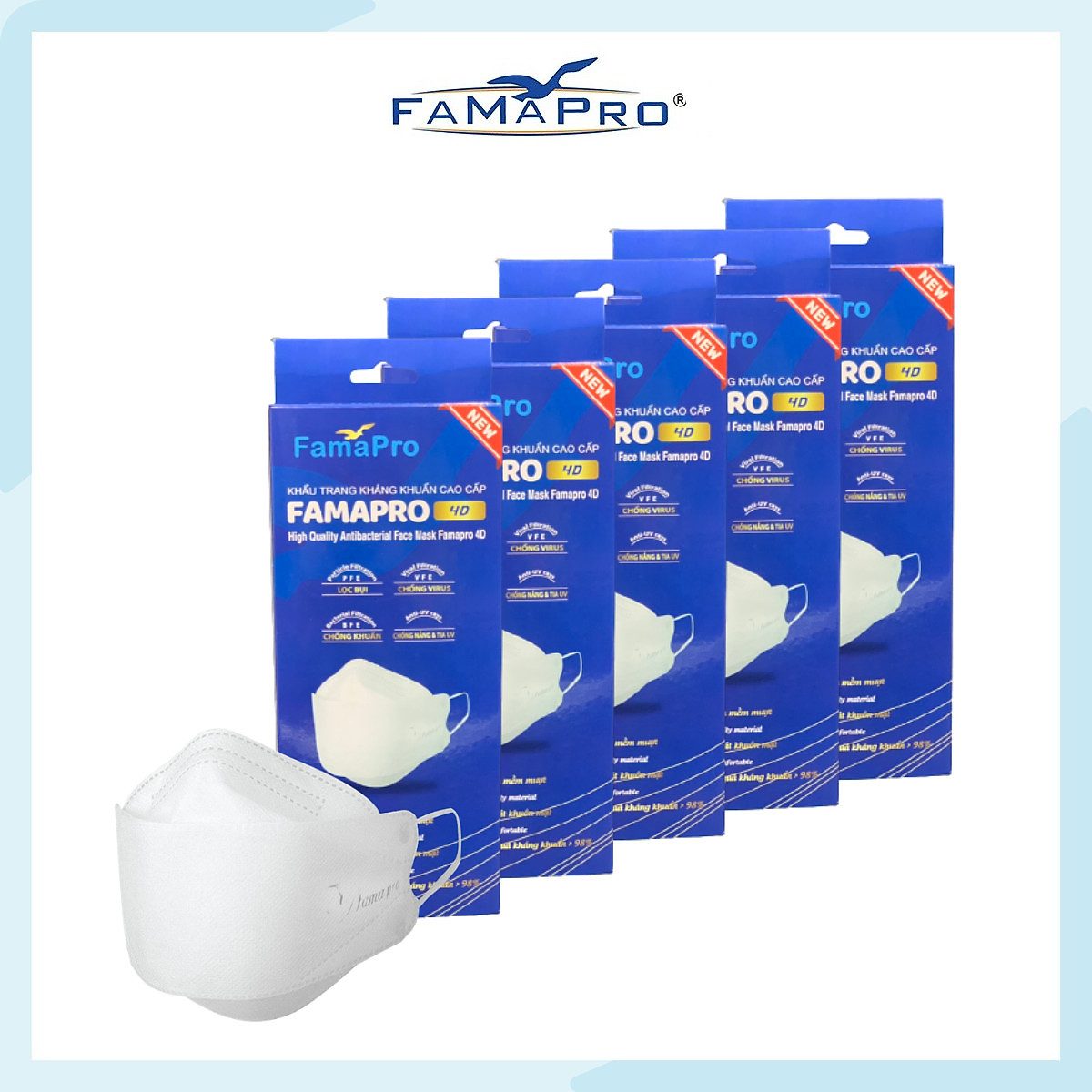 KHẨU TRANG Y TẾ FAMAPRO 4D KF94 ( THÙNG 300C ) 3 KHẨU TRANG Y TẾ FAMAPRO 4D KF94 ( THÙNG 300C ) - Ảnh 3
