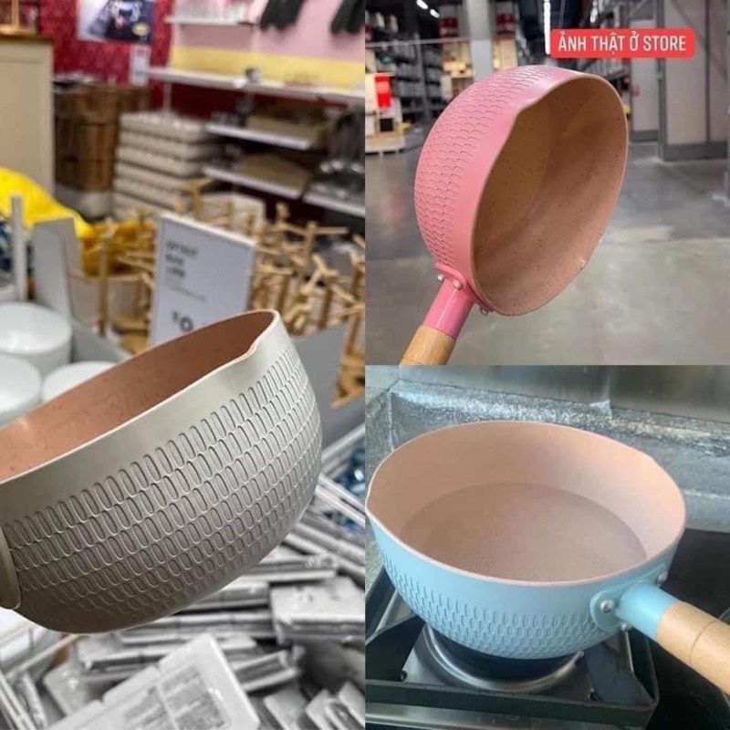 CHẢO CHỐNG DÍNH 18CM CÁN GỖ (DÙNG DC BẾP TỪ) 2 CHẢO CHỐNG DÍNH 18CM CÁN GỖ (DÙNG DC BẾP TỪ) - Ảnh 2