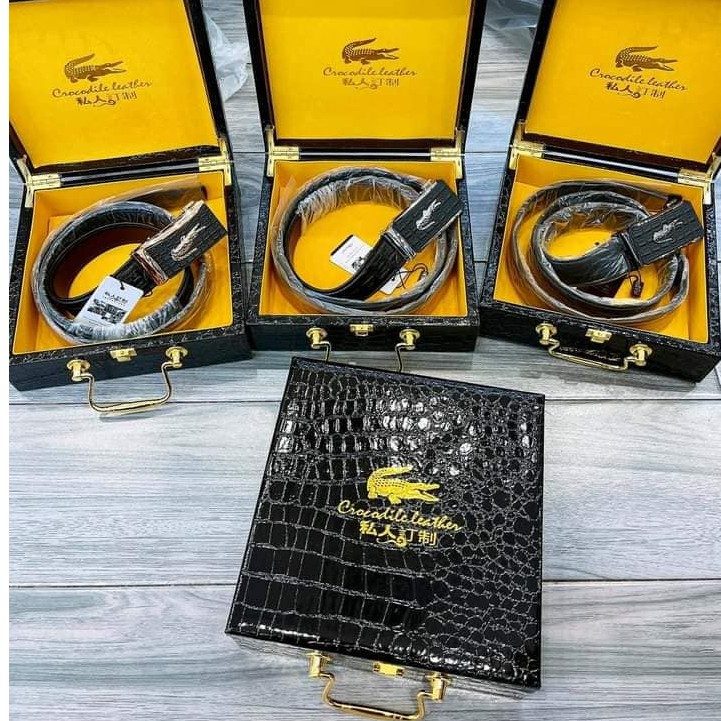 DÂY NỊT CÁ SẤU HỘP GỖ CAO CẤP SANG TRỌNG