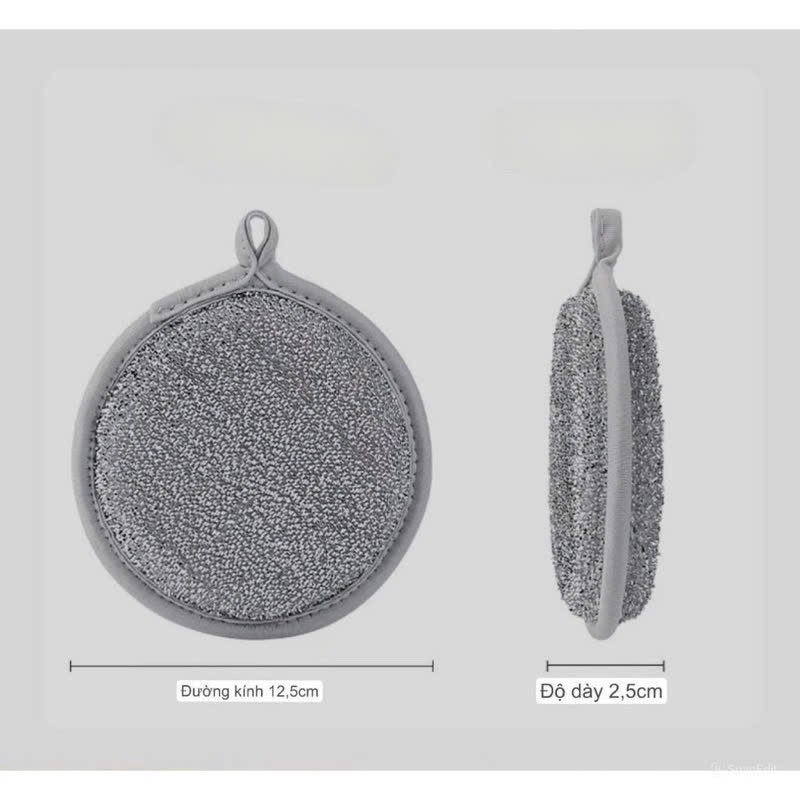 MIẾNG RỬA CHÉN TRÒN SỢI BẠC