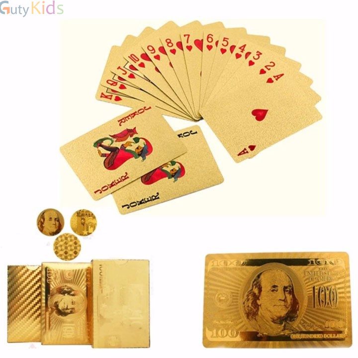 BỘ BÀI MẠ VÀNG 24K BÀI TÂY 52 LÁ