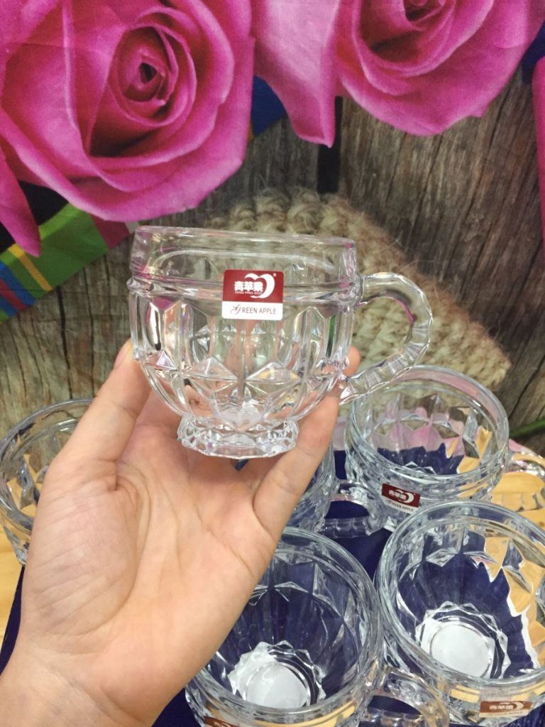 BỘ 6 LY THỦY TINH UỐNG TRÀ KIỂU