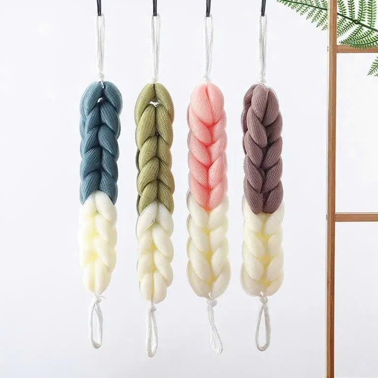 BÔNG TẮM DÀI 2 MÀU CÓ DÂY TREO