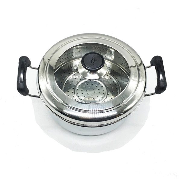 NỒI HẤP INOX SIZE 19CM CÓ VỶ HẤP BÊN TRONG