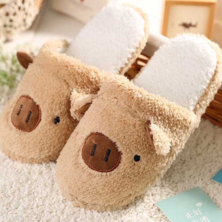 DÉP LÔNG HÌNH HEO KUTE 3 DÉP LÔNG HÌNH HEO KUTE - Ảnh 3