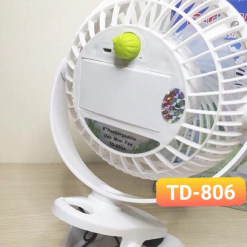 QUẠT KẸP ĐỂ BÀN MICKEY PIN QUẠT 6-8H