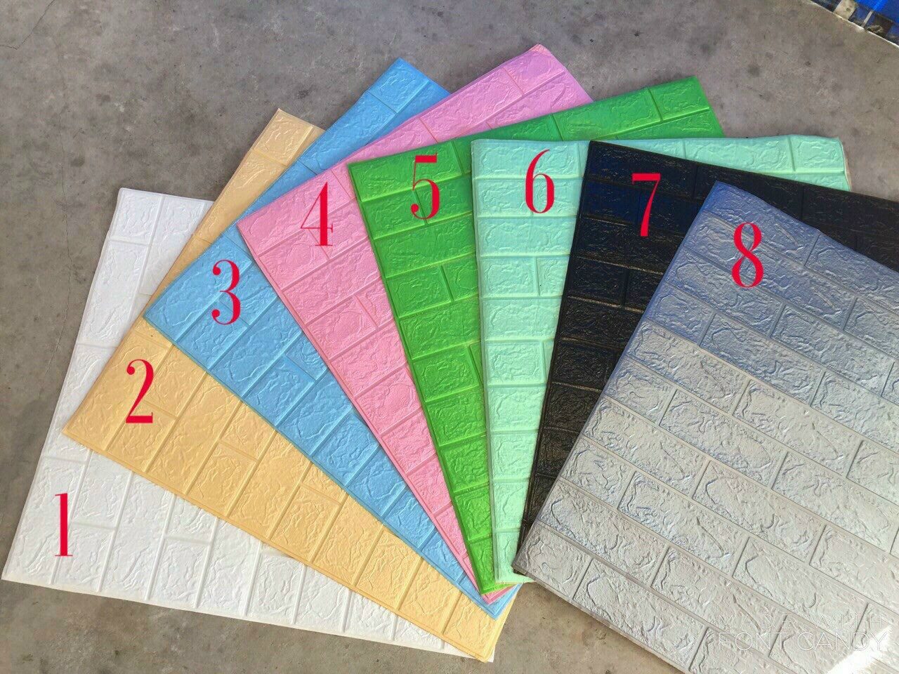 MIẾNG XỐP DÁN TƯƠNG 3D (70 X 77CM) Q10 :11K 2 MIẾNG XỐP DÁN TƯƠNG 3D (70 X 77CM) Q10 :11K - Ảnh 2