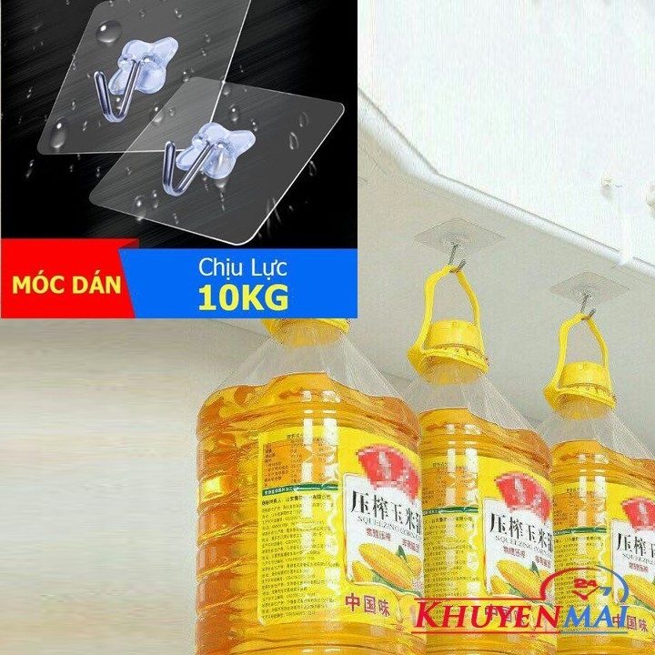 COMBO 10 MÓC DÁN TƯỜNG TRONG SUỐT