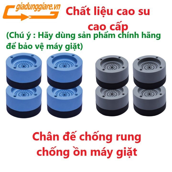 COMBO 4 CHÂN ĐẾ CHỐNG RUNG MÁY GIẶT, TỦ LẠNH
