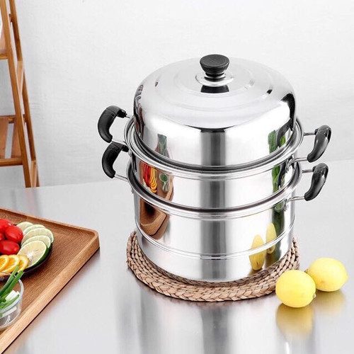NỒI HẤP INOX 3 TẦNG 28CM 3 NỒI HẤP INOX 3 TẦNG 28CM - Ảnh 3