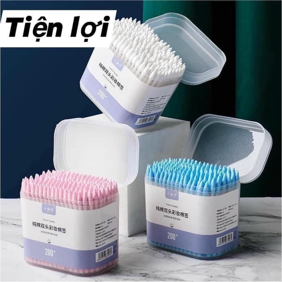 HỘP 200 TĂM BÔNG AN TOÀN VỆ SINH