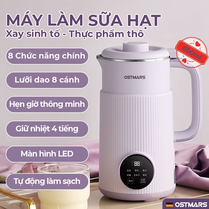 MÁY LÀM SỮA HẠT ĐA NĂNG OSTMARS 001 3 MÁY LÀM SỮA HẠT ĐA NĂNG OSTMARS 001 - Ảnh 3