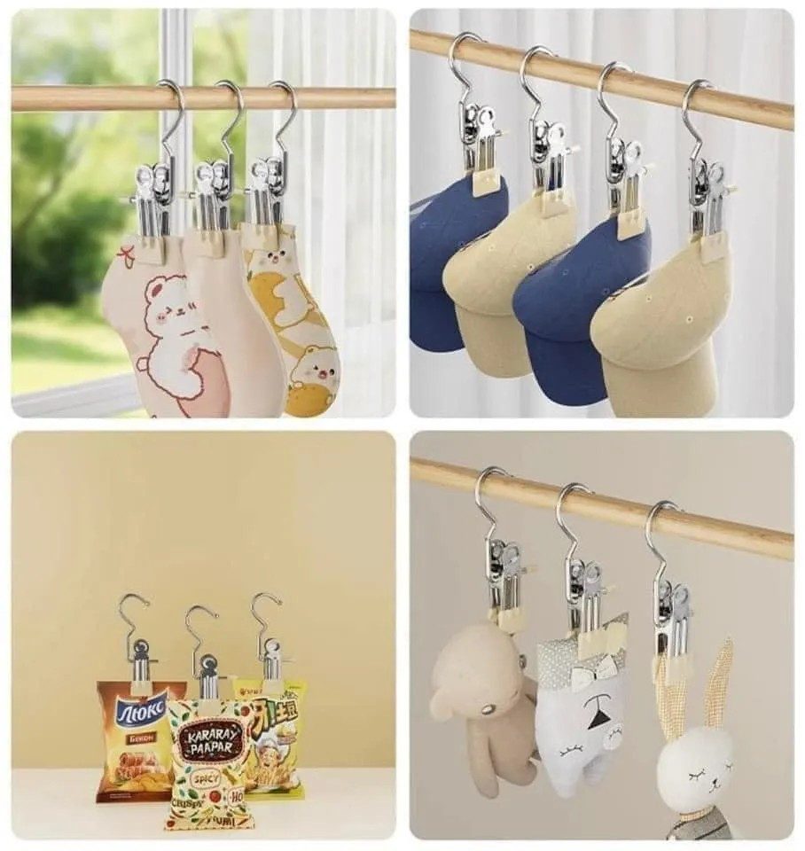 COMBO 5 MÓC KẸP INOX ĐA NĂNG 4 COMBO 5 MÓC KẸP INOX ĐA NĂNG - Ảnh 4