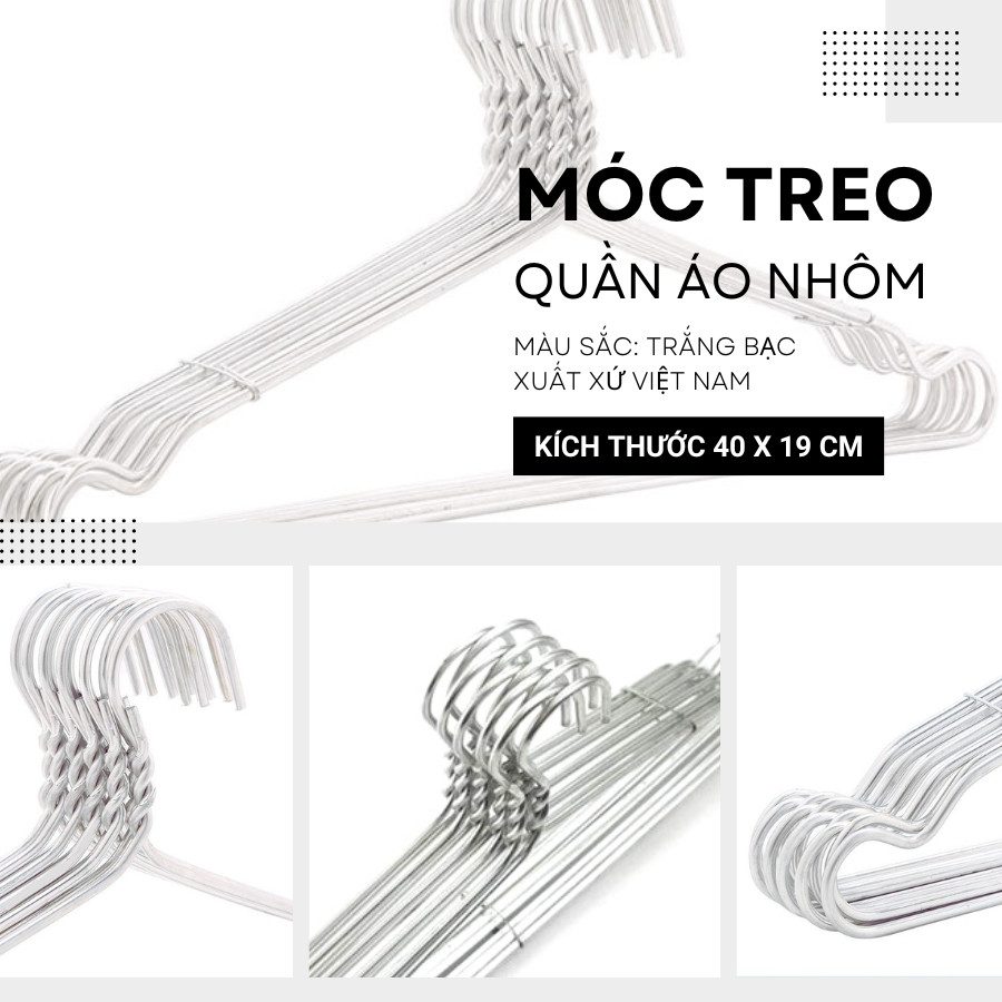 SET 10 MÓC NHÔM CAO CẤP 40CM