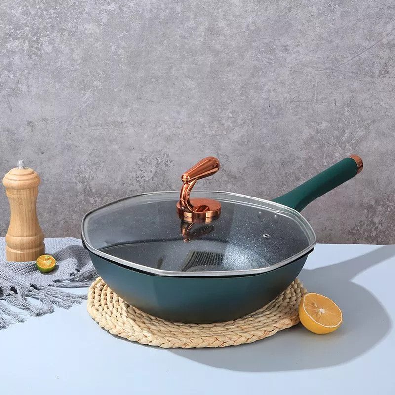 Chảo Gang Bát giác KOHEE Hàn Quốc 33cm siêu đẹp