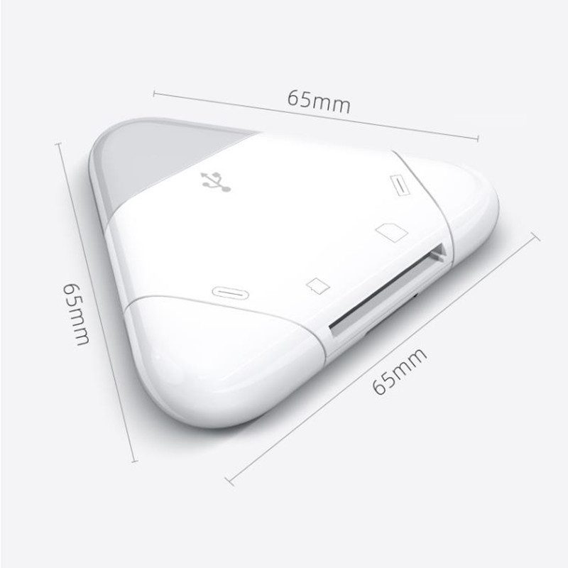 ĐẦU ĐỌC THẺ TAM GIÁC 3IN1 CHO ĐIỆN THOẠI 2 ĐẦU ĐỌC THẺ TAM GIÁC 3IN1 CHO ĐIỆN THOẠI - Ảnh 2