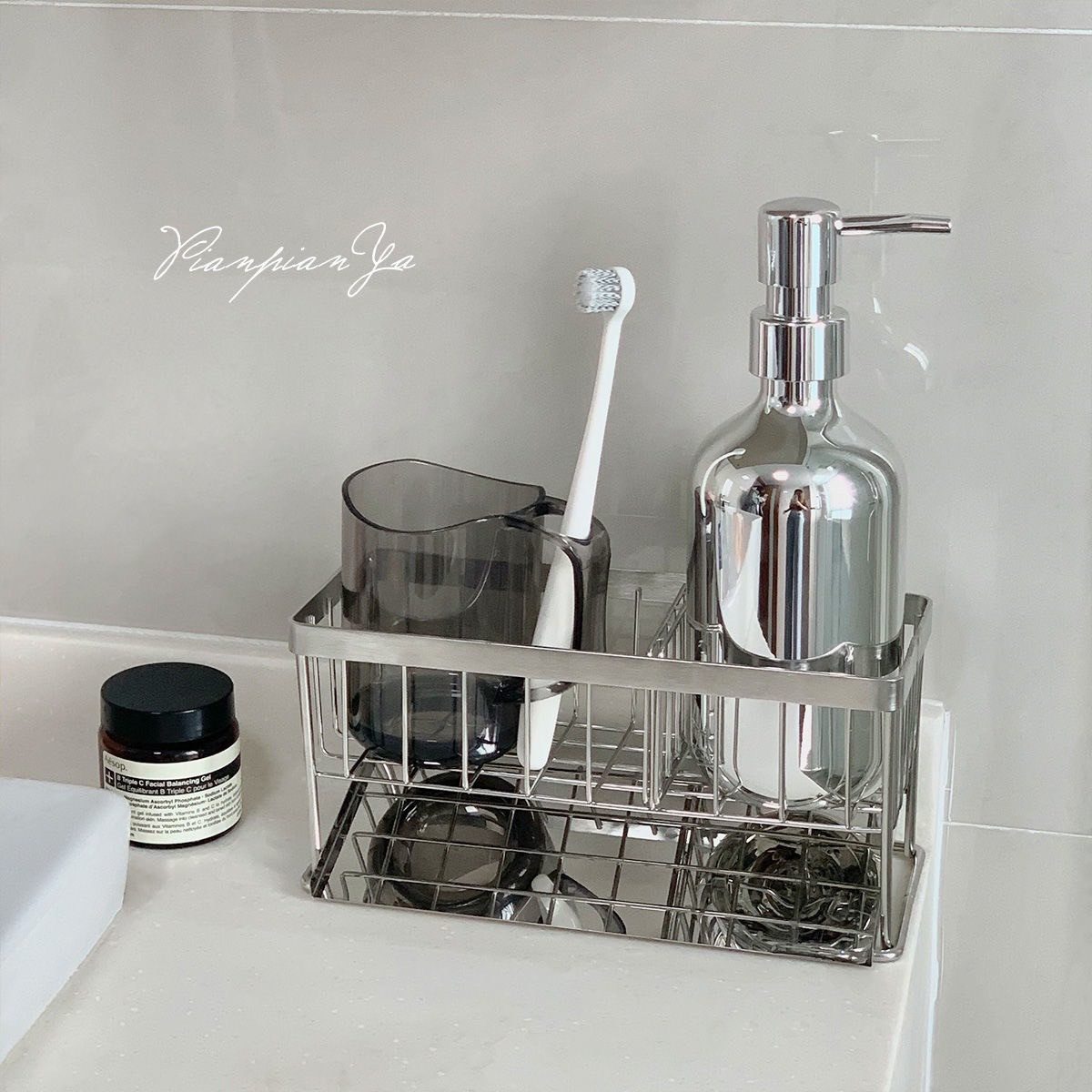 KỆ SẮT ĐỂ BỒN RỬA CHÉN CÓ KHAY HỨNG NƯỚC