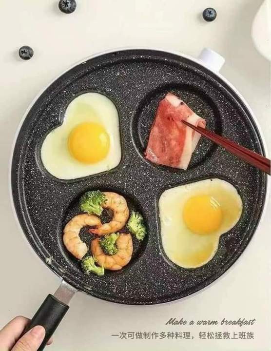 CHẢO CHIÊN TRỨNG 4 Ô TRÁI TIM CÁN NHỰA 3 CHẢO CHIÊN TRỨNG 4 Ô TRÁI TIM CÁN NHỰA - Ảnh 3