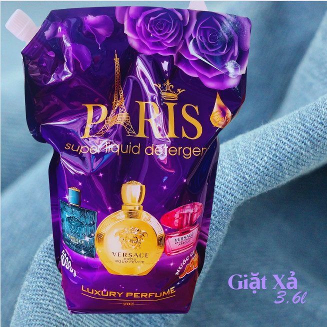 NƯỚC GIẶT XẢ PARI TÚI 3.6L HƯƠNG HOA (thùng 2 túi: 70K)