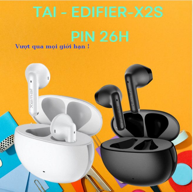 TAI NGHE BLUETOOTH EDIFIER X2S PIN 26H ĐÀM THOẠI
