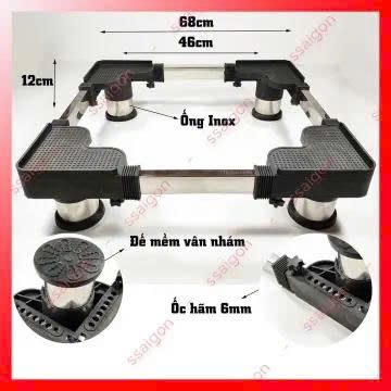 CHÂN GIÁ ĐỠ TỦ LẠNH, MÁY GIẶT INOX CAO CẤP TP