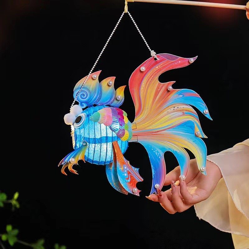 LỒNG ĐÈN TRUNG THU CON CÁ 4D CÓ LED 2 LỒNG ĐÈN TRUNG THU CON CÁ 4D CÓ LED - Ảnh 2