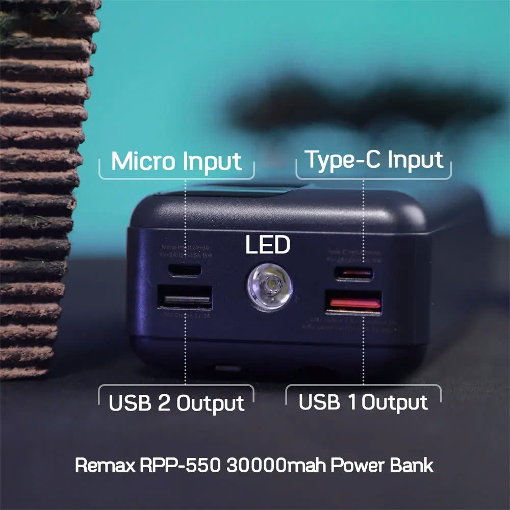 SẠC DỰ PHÒNG REMAX RPP-550 30.000MAH 3 SẠC DỰ PHÒNG REMAX RPP-550 30.000MAH - Ảnh 3