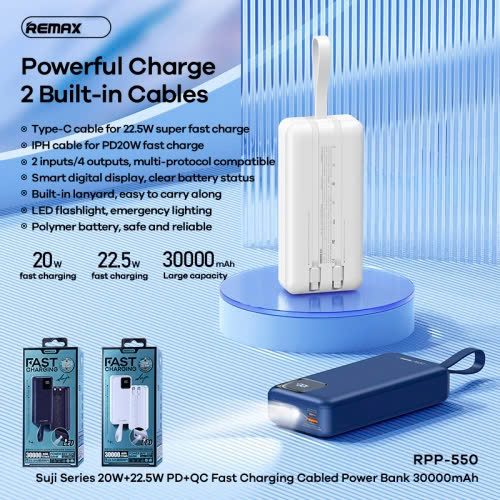 SẠC DỰ PHÒNG REMAX RPP-550 30.000MAH