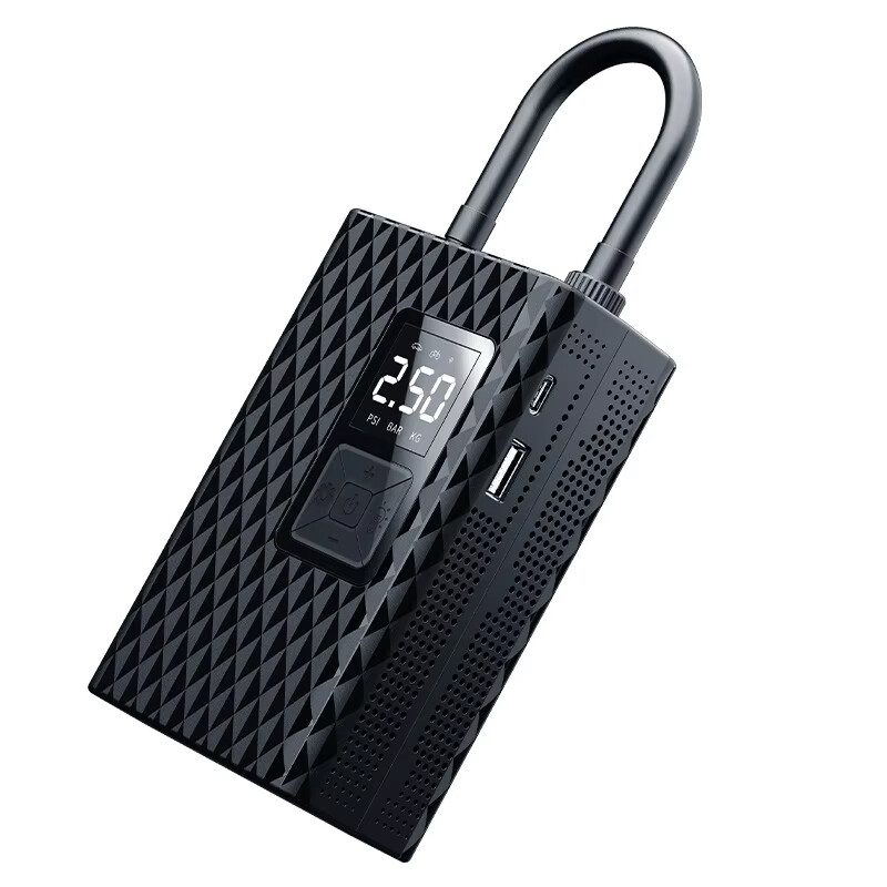 BƠM XE HƠI ĐIỆN CÓ SẠC DỰ PHÒNG 60W P2 2 BƠM XE HƠI ĐIỆN CÓ SẠC DỰ PHÒNG 60W P2 - Ảnh 2