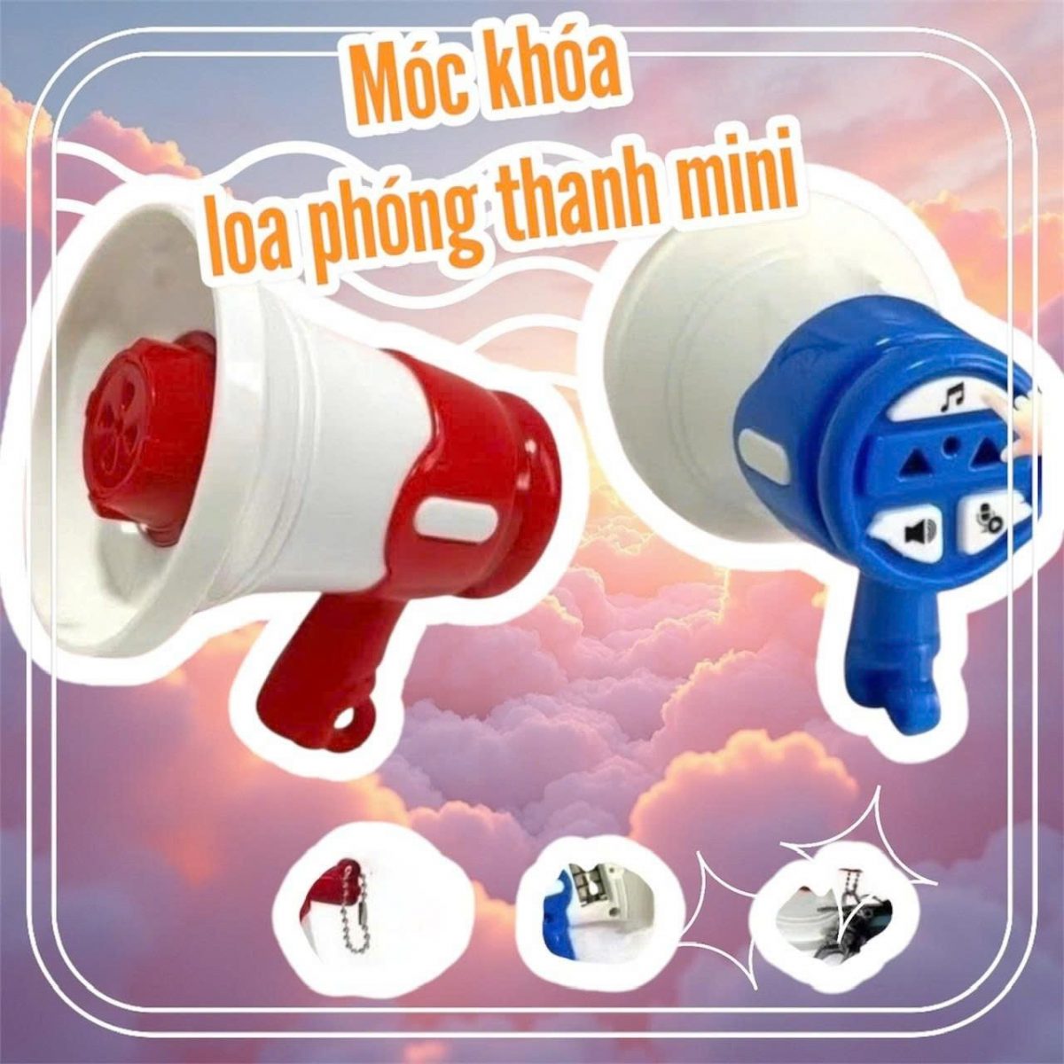 MÓC KHOÁ LOA PHÓNG THANH MINI