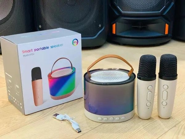 LOA BLUETOOTH 2 MÍC KO DÂY K52