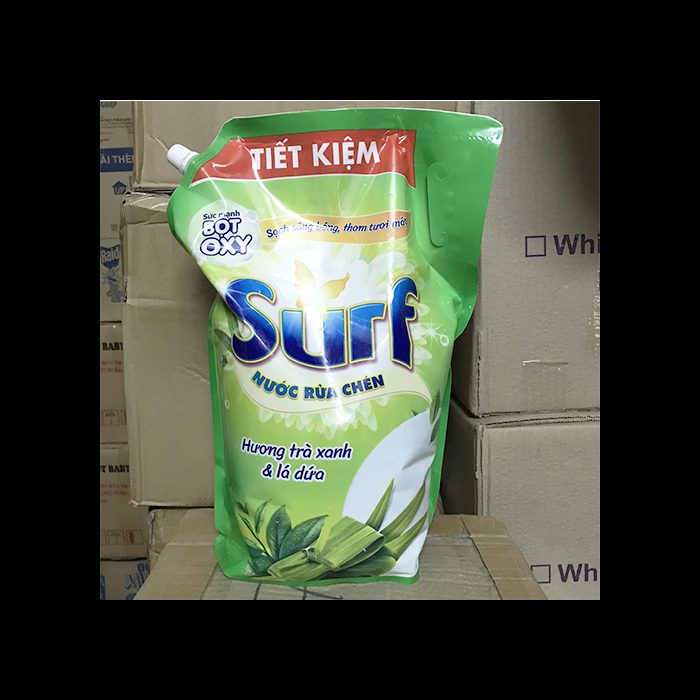 NƯỚC RỦA CHÉN SURF 3.4 KG HƯƠNG TRÀ XANH