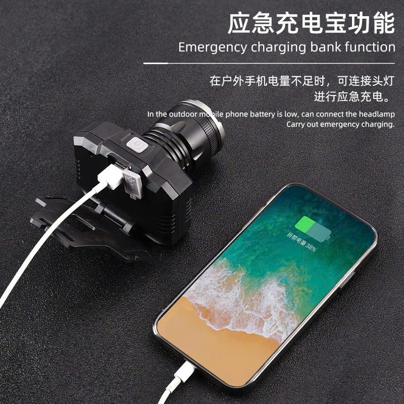 ĐÈN PIN SIÊU SÁNG B5 ZOOM 500M -USB SẠC