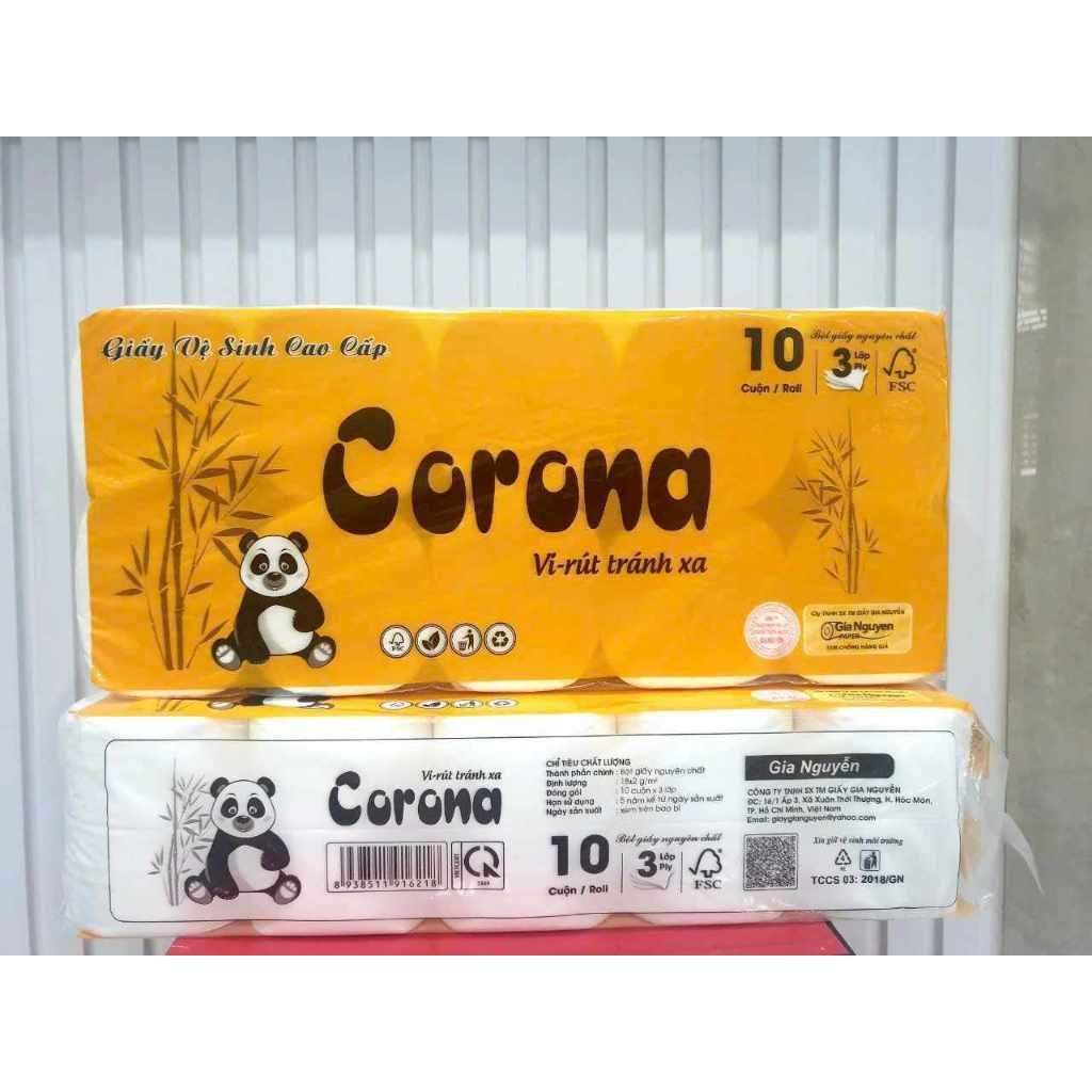 10 CUỘN GIẤY VỆ SINH CORONA KHÔNG LÕI 2 10 CUỘN GIẤY VỆ SINH CORONA KHÔNG LÕI - Ảnh 2