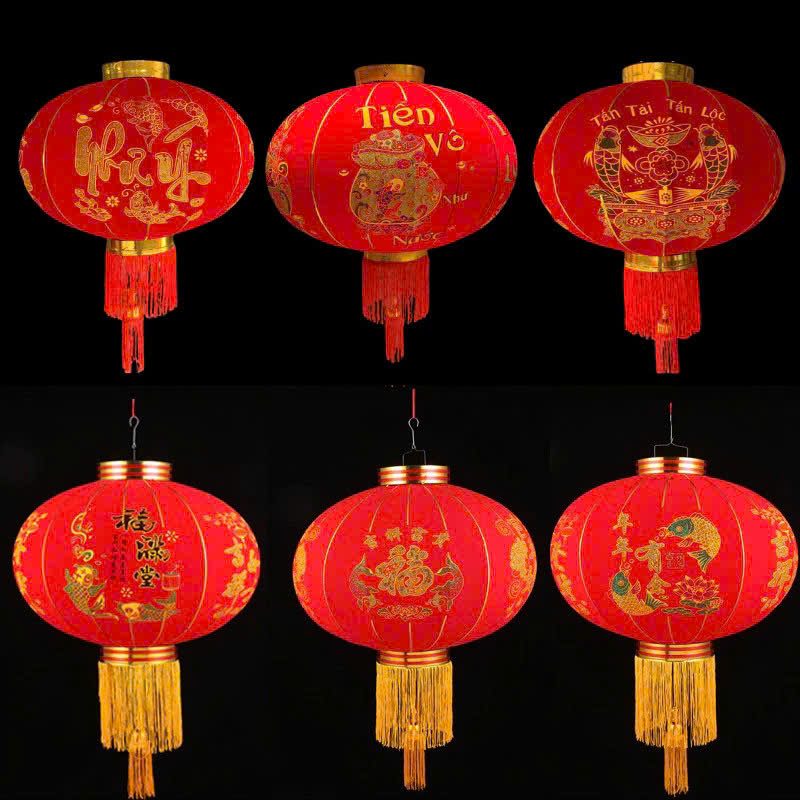 LỒNG ĐÈN CẦU NHUNG KT 40*60CM