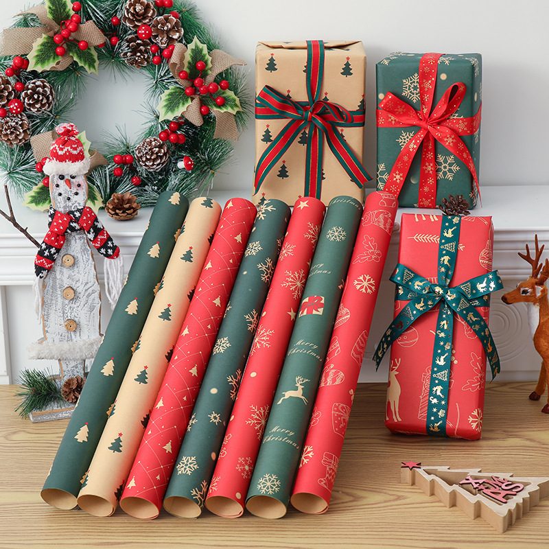 GIẤY GÓI QUÀ NOEL KT 50*74CM 2 GIẤY GÓI QUÀ NOEL KT 50*74CM - Ảnh 2