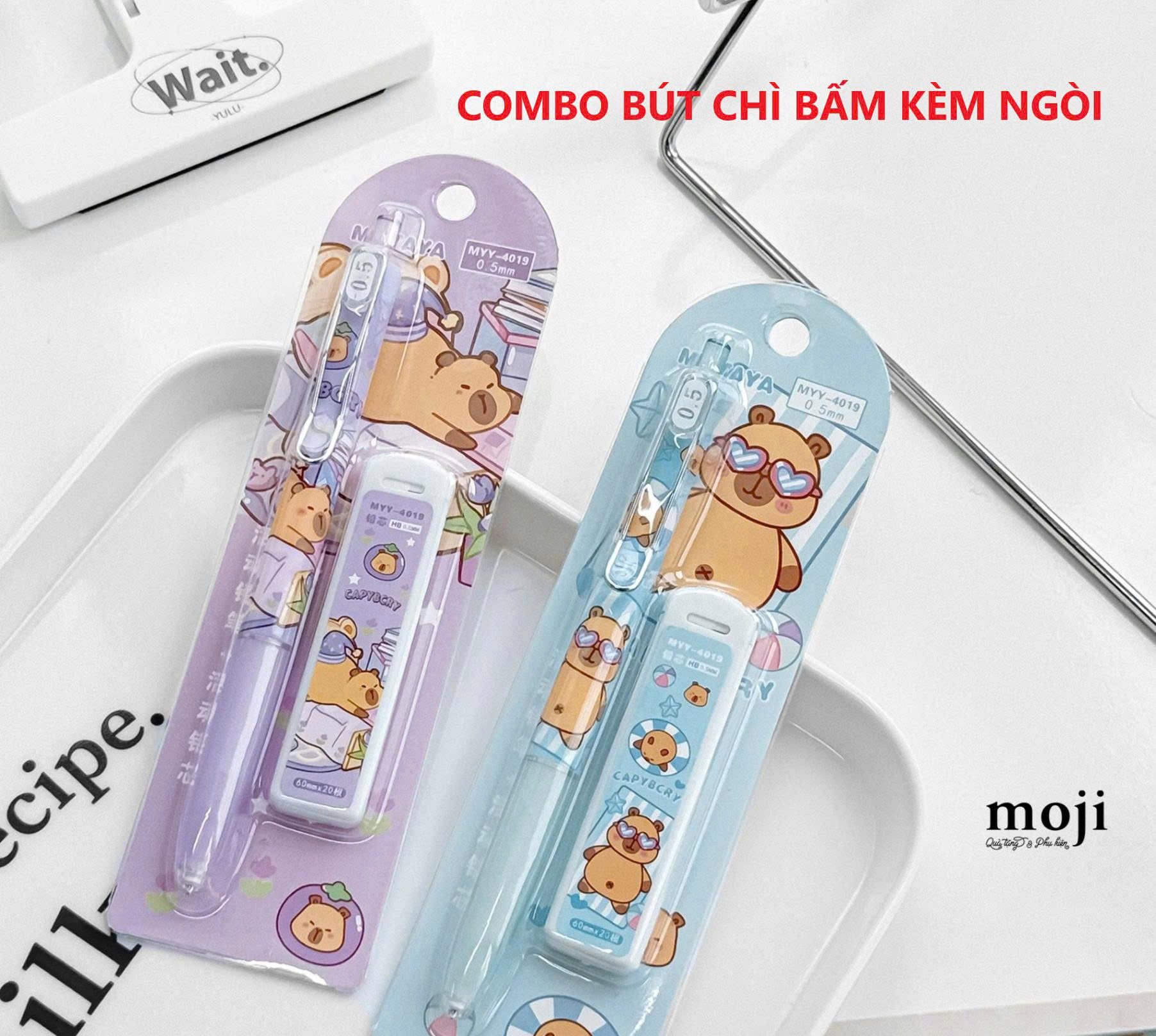 COMBO BÚT CHÌ BẤM KÈM NGÒI XINH XẮN 3 COMBO BÚT CHÌ BẤM KÈM NGÒI XINH XẮN - Ảnh 3