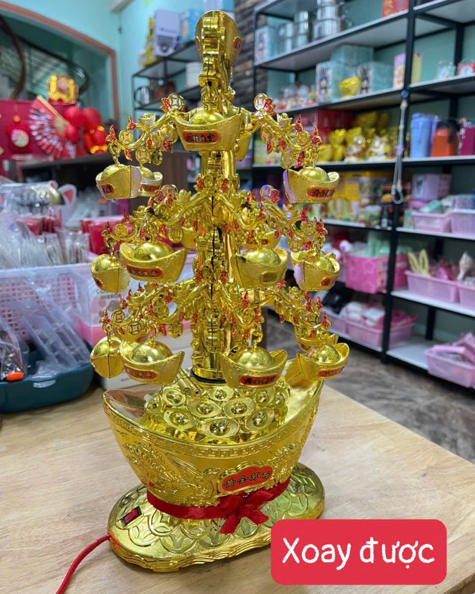 CÂY VÀNG TÀI LỘC 45CM XOAY ĐƯỢC