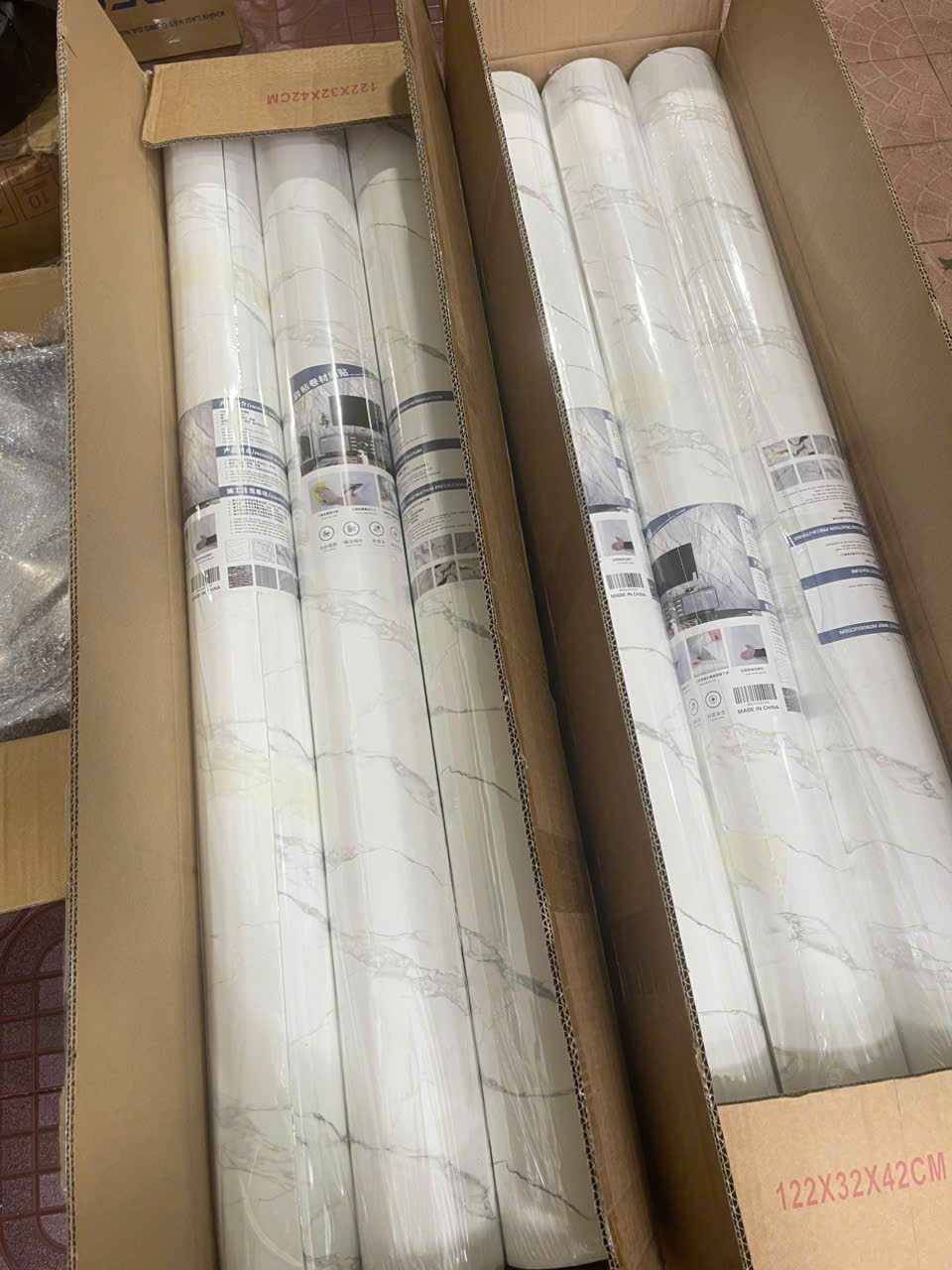 CUỘN XỐP DÁN TƯỜNG PVC GIẢ ĐÁ 1,2M*3M 2 CUỘN XỐP DÁN TƯỜNG PVC GIẢ ĐÁ 1,2M*3M - Ảnh 2